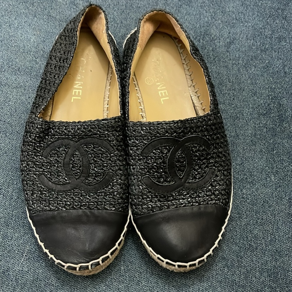 CC Black Espadrille Flats - Picture 3 of 15